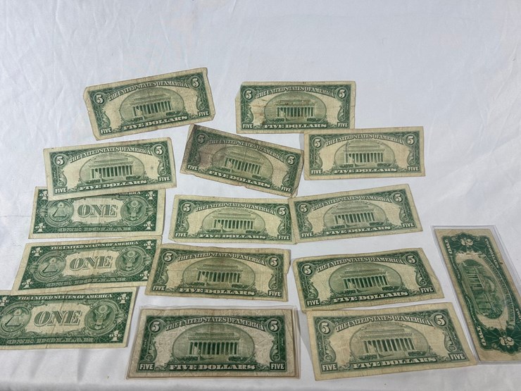 #40234-•-one-dollar,-two-dollar-and-five-dollar-silver-certificates-image-2
