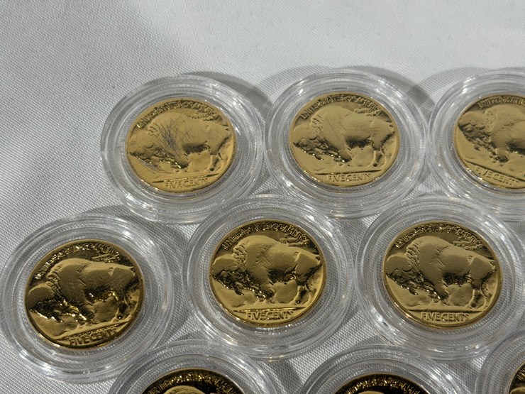 #40216-•-(10)-gold-plated-buffalo-nickels-image-10