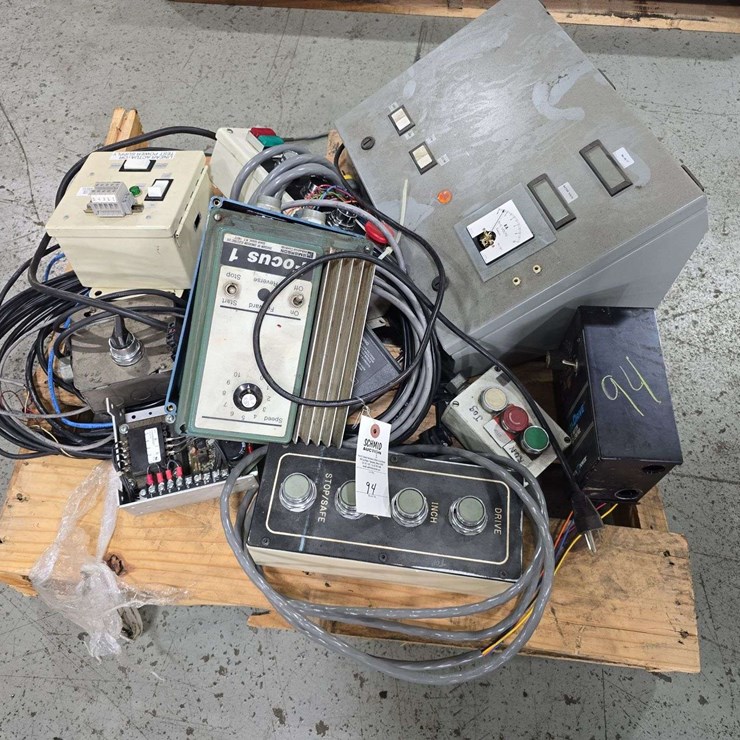 Several Switch Boxes, Push button parts, and cords