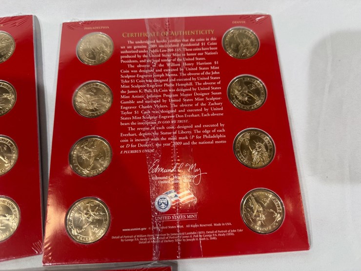 #40212-•-(3)-2009-presidential-one-dollar-uncirculated-coin-set-image-6