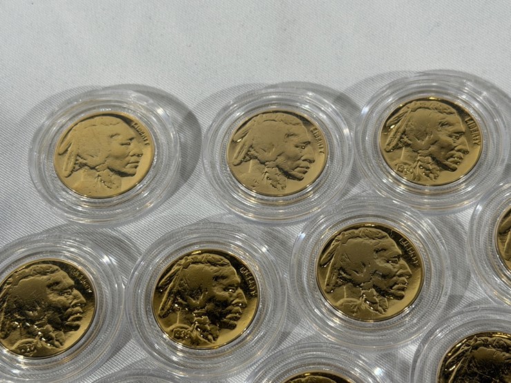 #40216-•-(10)-gold-plated-buffalo-nickels-image-4