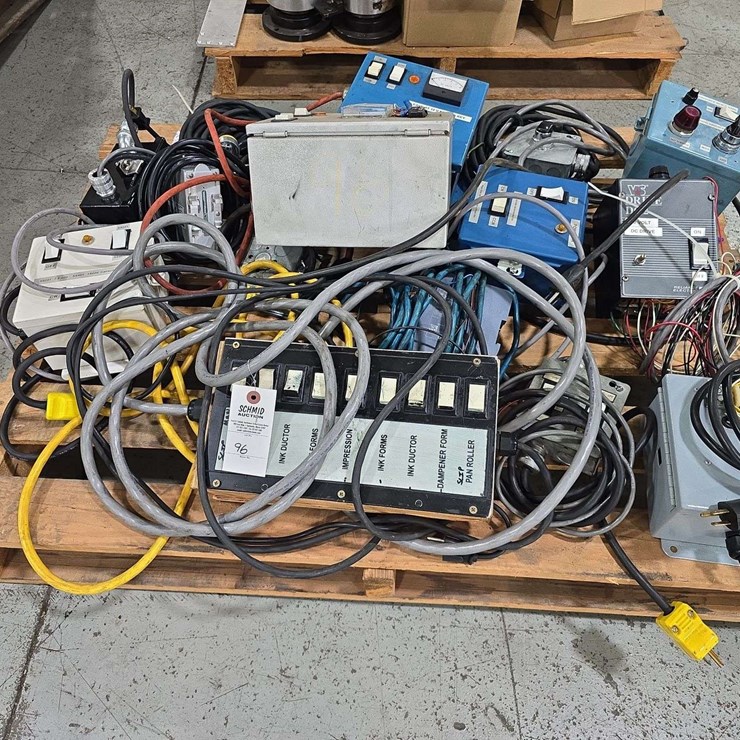 Pallet of HD Switch Boxes, On of Switches, and push button boxes