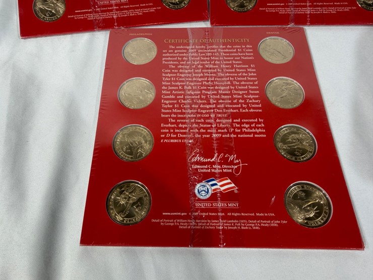 #40212-•-(3)-2009-presidential-one-dollar-uncirculated-coin-set-image-7
