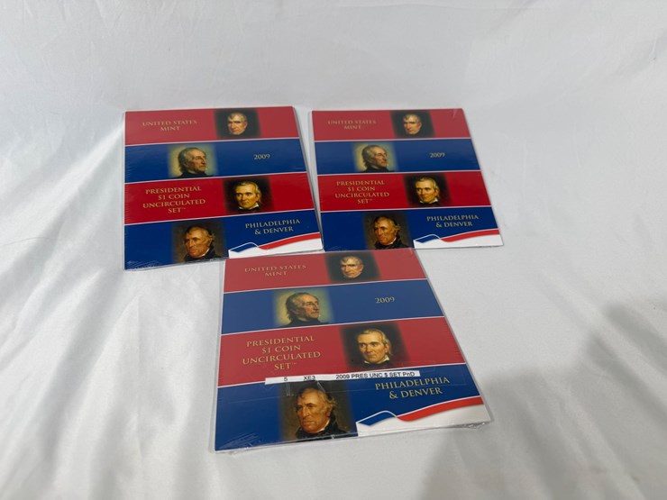 #40212-•-(3)-2009-presidential-one-dollar-uncirculated-coin-set-image-2