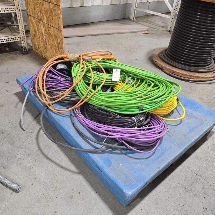Pallet of Electrical, Lines, Wires, Cable Lines, computer machining lines