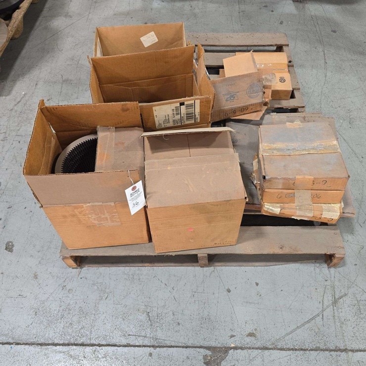 Pallet full of Gear Bearings, 9 1/2'' wide