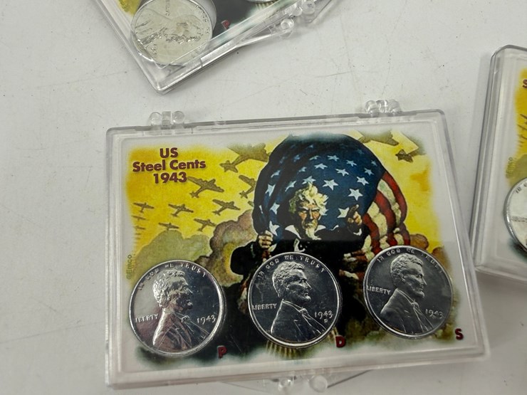 #40053-•-7-sets-of-usa-p,d,s-steel-replated-pennies-image-4