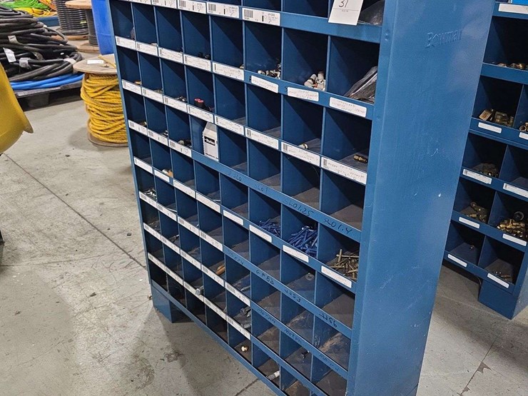 large-organizer-full-of-hardware,-35''-x-46''-tall,-72-slots,-concrete-screws,-air-fittings-image-3