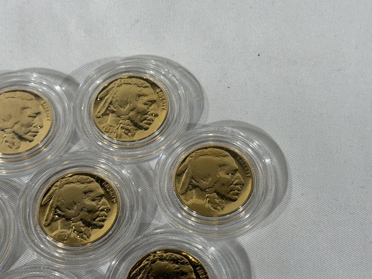 #40216-•-(10)-gold-plated-buffalo-nickels-image-3
