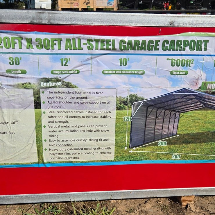 #2253 • (Edmore)FUTURE 20X30 ALL STEEL CARPORT