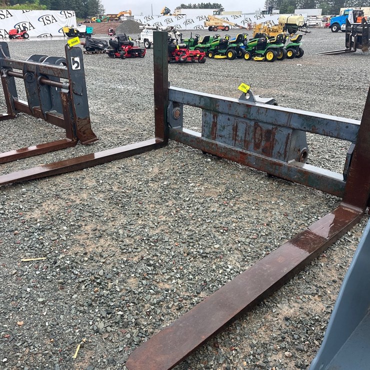 #5617 • Approx 96" Wicker Machine Co. Loader Forks