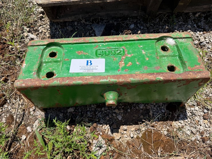 #2515-•-john-deere-cast-iron-front-weight-block-image-1
