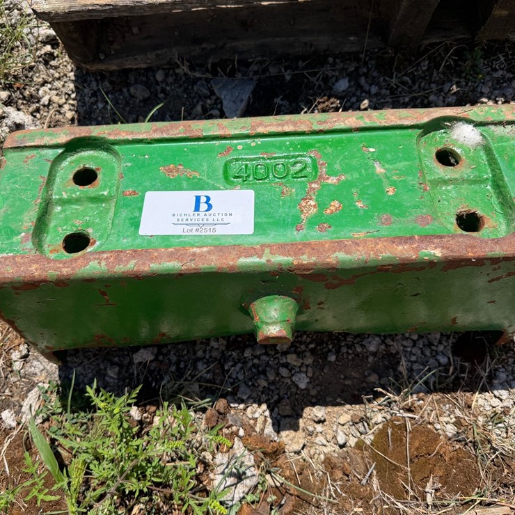 #2515 • John Deere Cast Iron Front Weight Block