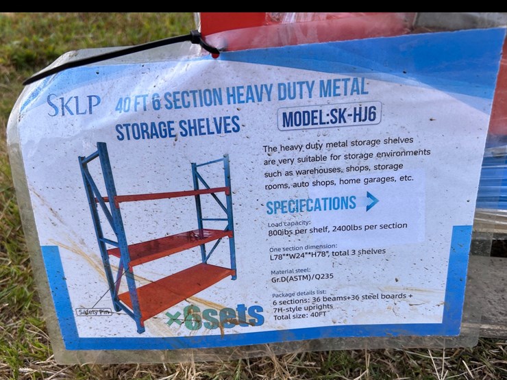 #101-•-40ft-heavy-duty-metal-shelves--6-sets-image-1