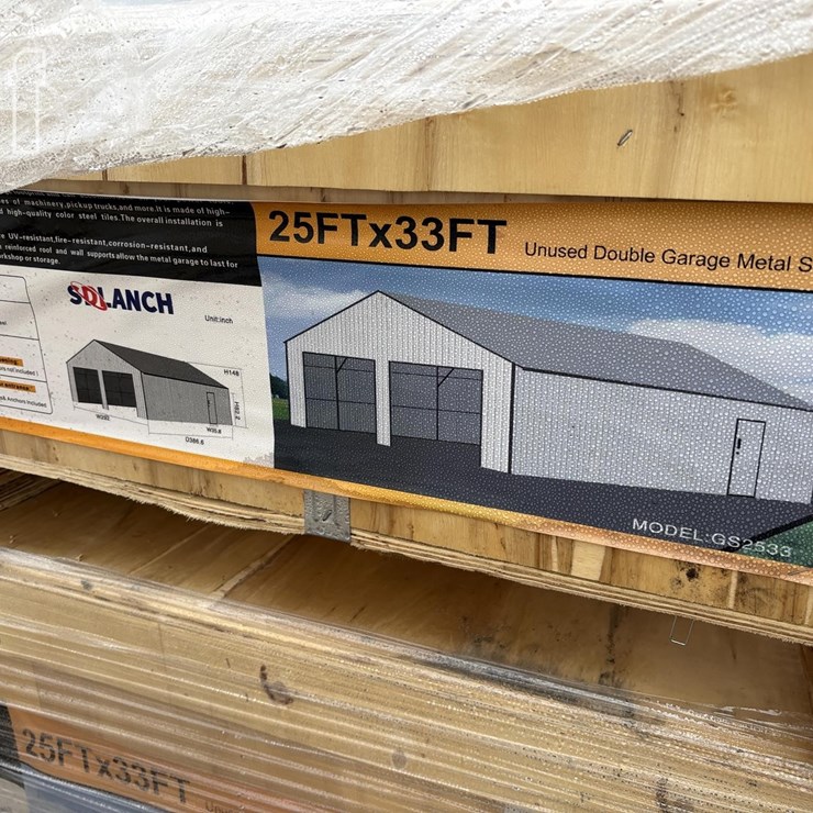 2026 SDLANCH DOUBLE GARAGE METAL SHED #2
