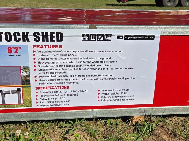 #2255-•-(edmore)-20'x11'-livestock-shed-no-welding-required-image-1