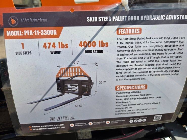 #2185-•-(edmore)wolverine-hydraulic-adjustable-pallet-forks-image-7