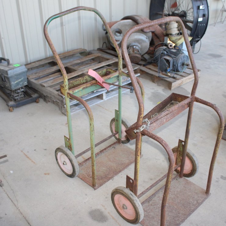 #1012 • (2) Two Gas Cylinder Carts