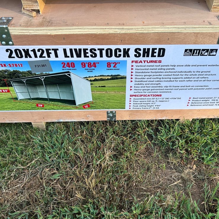 #150 • 20ft x 12ft Livestock Shed