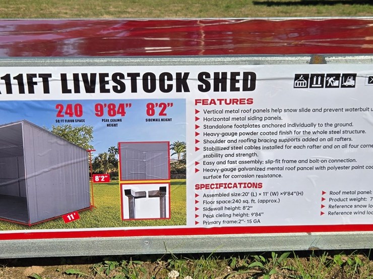 #2255-•-(edmore)-20'x11'-livestock-shed-no-welding-required-image-4