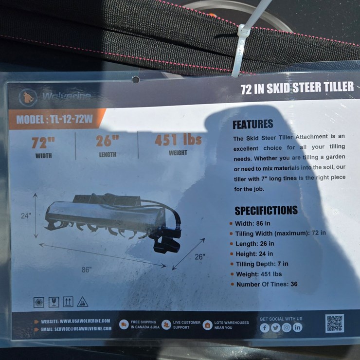 #2164 • (Edmore)wolverine tiller attachment