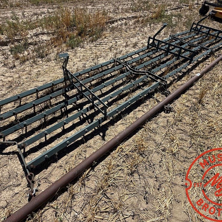 3-Section 18' Spike Tooth Harrow w/drawbar