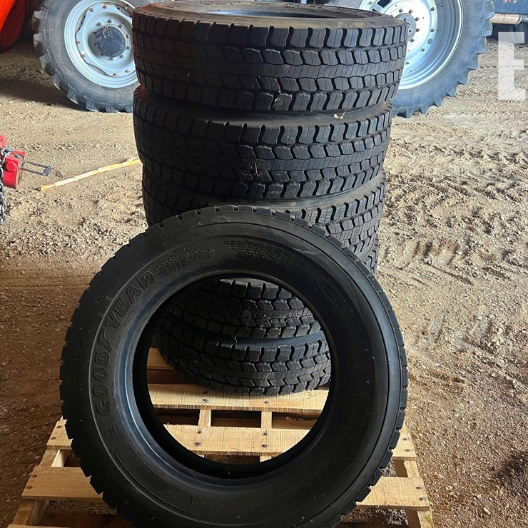 6X NEW GOOD YEAR 225/70R19.5 TIRES