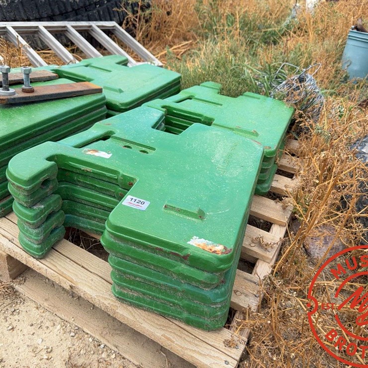 (9) John Deere Front Suitcase Weights