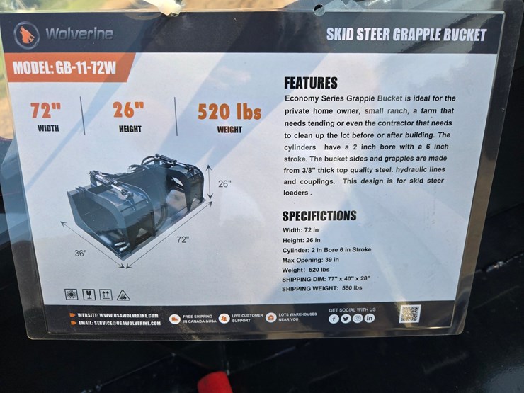 #2180-•-(edmore)wolverine-72"-grapple-bucket-image-3