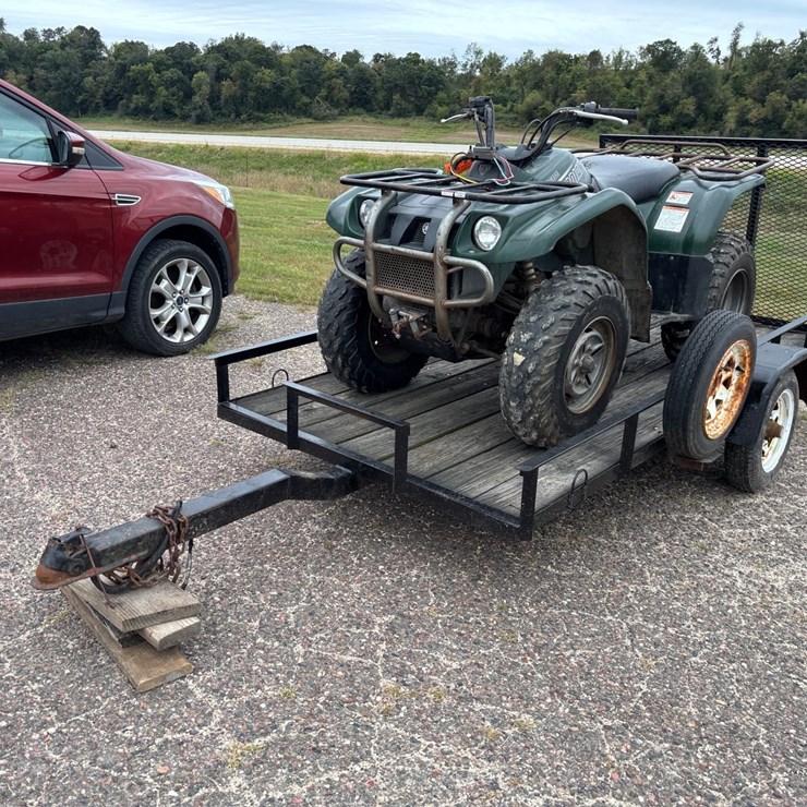 #1330 • 2001 Yamaha Kodiak and Trailer
