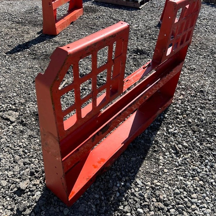 Walk Through Skid Steer Fork Frame Backing Plate