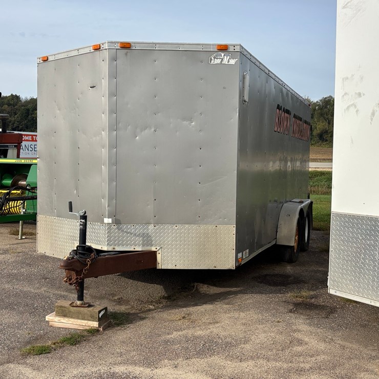 #1320 • Enclosed Cargo Trailer with Blow In Insulation Business Equipment (No Title)