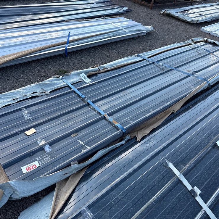 #1025 • BUNDLE OF 12' ROOFING METAL