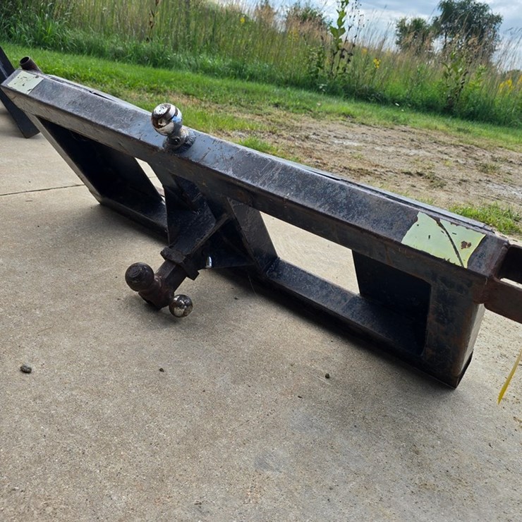 #9674 • Homemade Skid Steer Receiver Hitch Plate