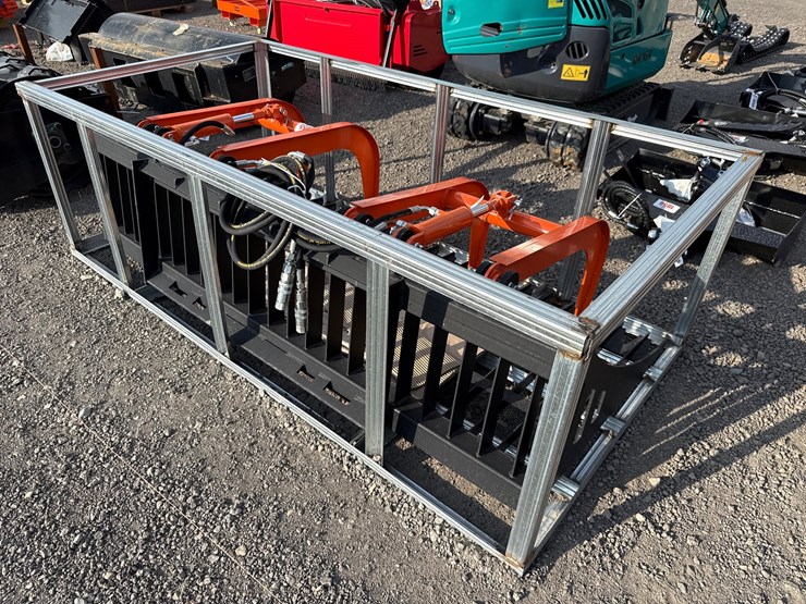 #1055-•-pabreak-80"-skid-steer-2-cylinder-skeleton-grapple-image-2