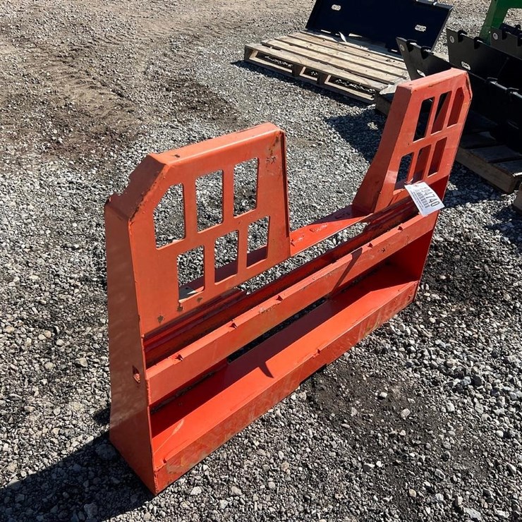 Walk Through Skid Steer Fork Frame Backing Plate