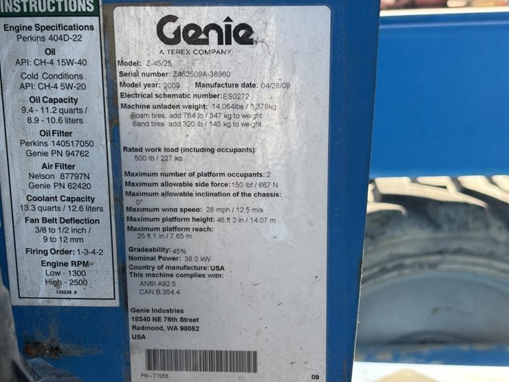 2009-genie-z-45/25-telescopic-boom-lift-image-45