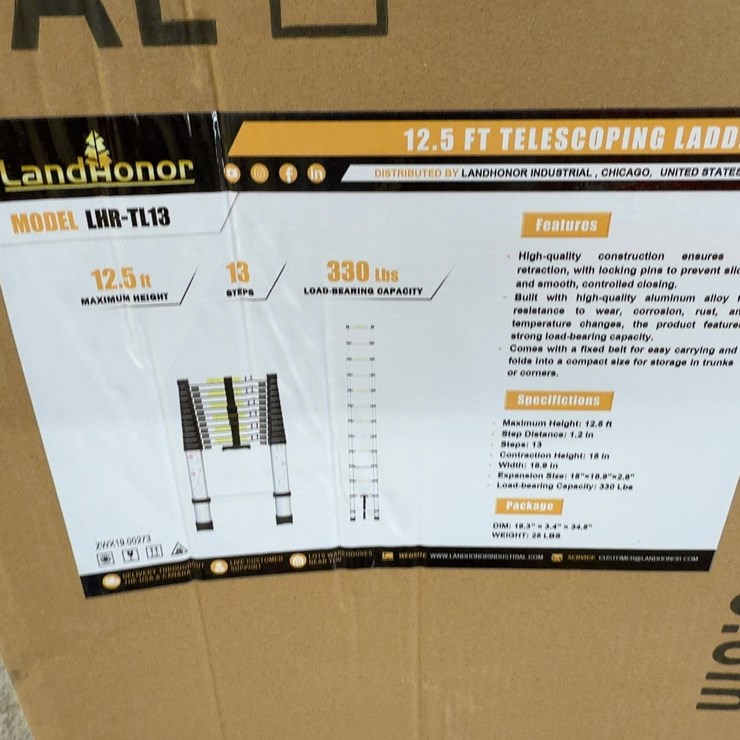 12’ TELESCOPING LADDER