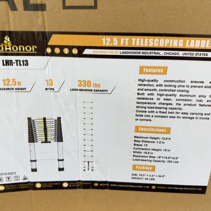 12’ TELESCOPING LADDER
