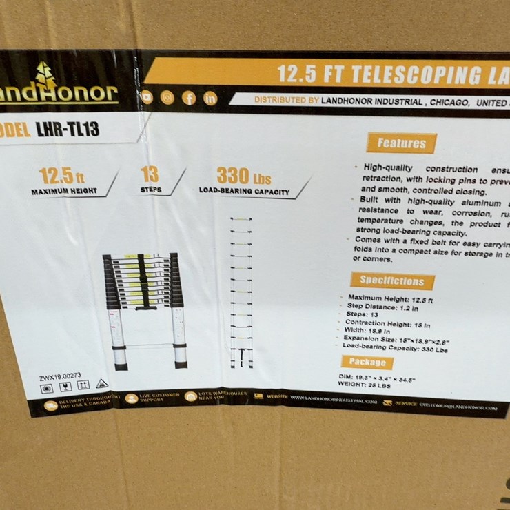 12’ TELESCOPING LADDER