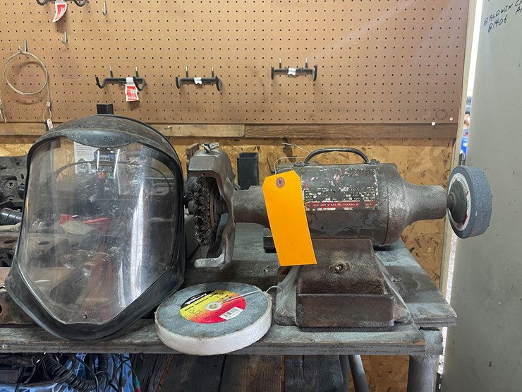 #9210-•-bench-grinder,-face-shield-and-extra-wheel-image-15