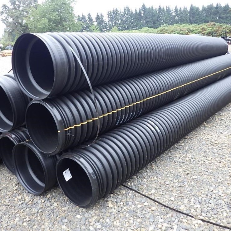 Black Corrugated Pipe 18" Diameter x 20'