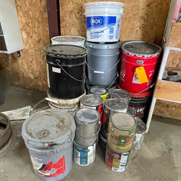 #9227 • Lot of Paint and Other Liquids