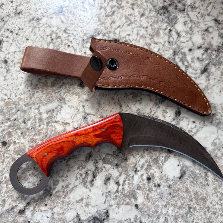 #1516 • Custom Damascus Blade Knife
