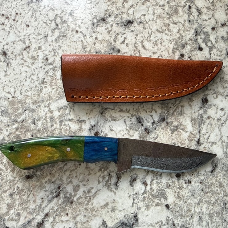 #1527 • Custom Damascus Blade Knife