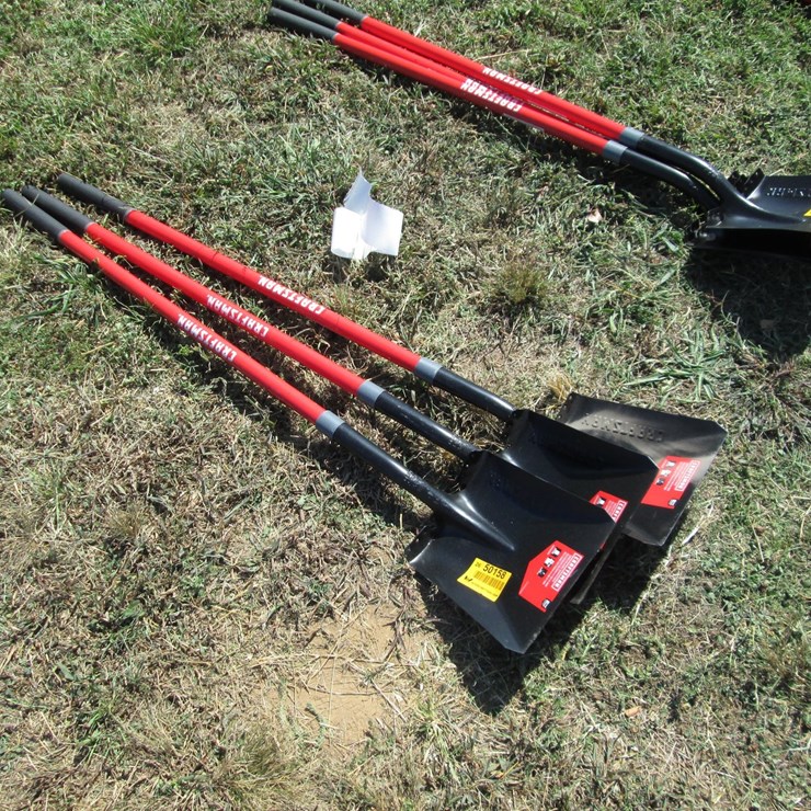 #50158 • Lot of (3) Unused Craftsman Flat Shovels INV#50158