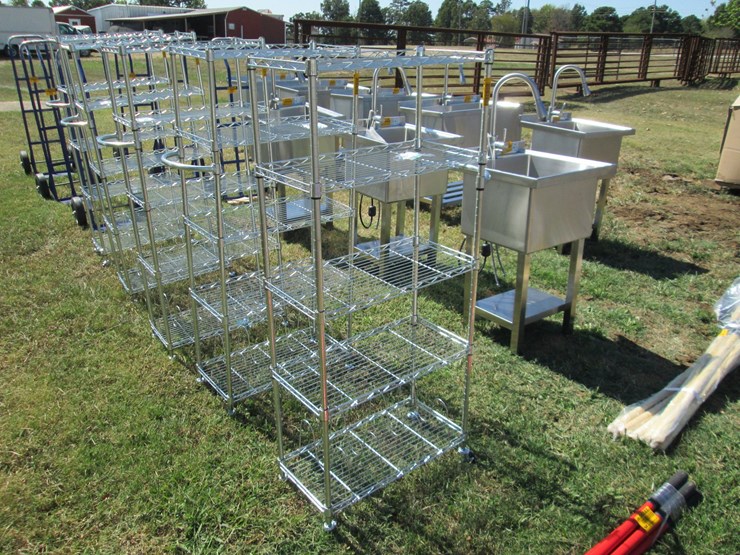 #50179-•-2'x1'x55"-5-unit-rolling-metal-shelf-inv#50179-image-2