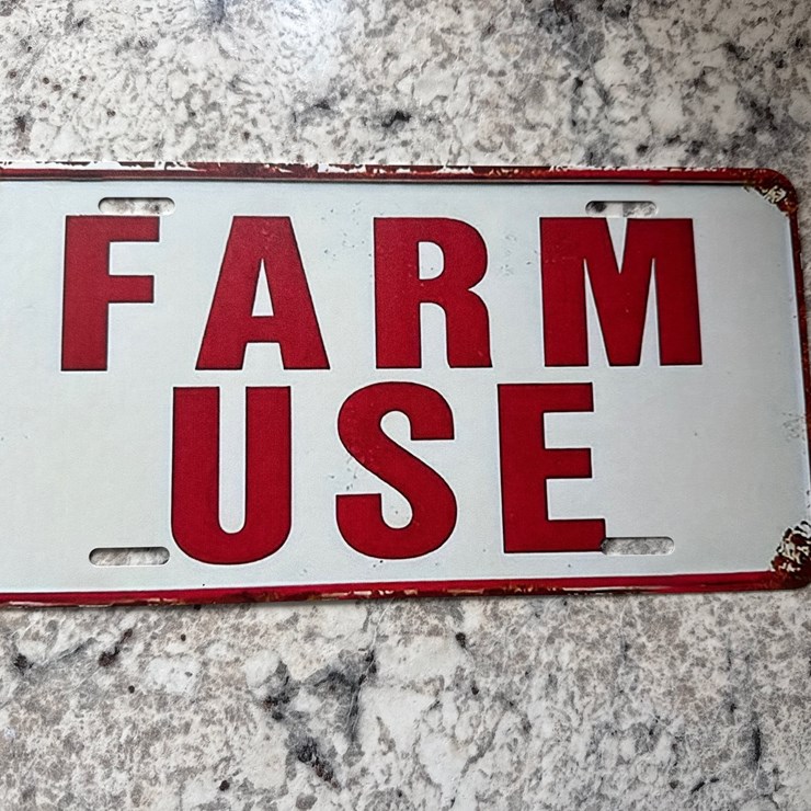 #1500 • Metal license plate
