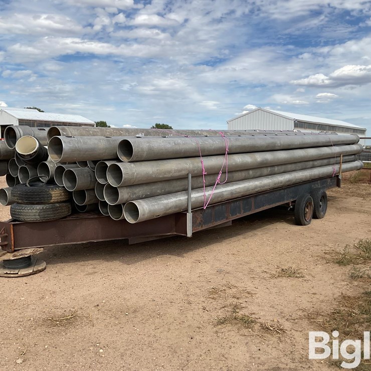 10" Aluminum Gated Pipe W/Pipe Trailer