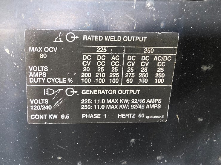 #25308-•-miller-bobcat-250-generator/welder-image-7